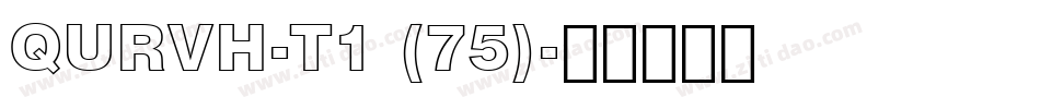 QURVH-T1 (75)字体转换